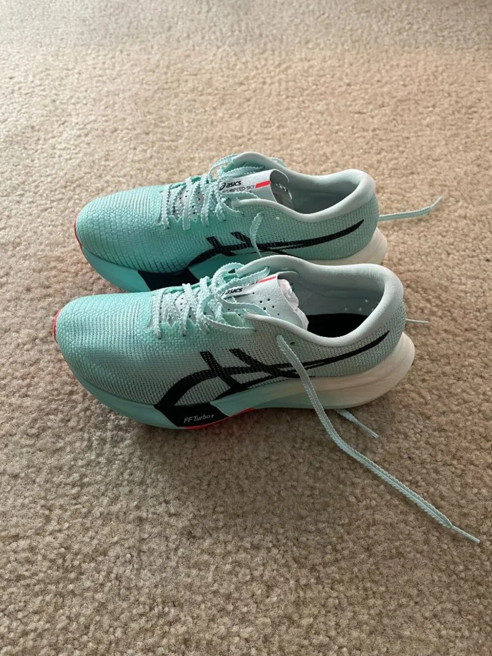 ASICS Metaspeed Sky Paris • Size 6M / 7.5W • Illuminate Mint/Black